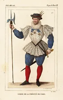 Gaignieres: Garde de la Prevote de Paris (Guard of the
