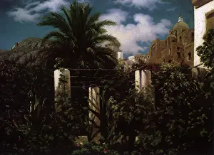 Capri: Garden in Capri, by Leighton