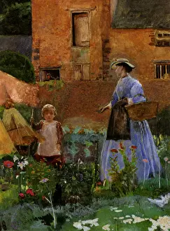 Pinwell: In a Garden at Cookham