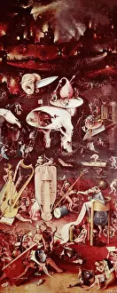 Earthly: garden of earthly delights, right wing, hell
