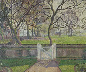 Cottage Garden: The Garden Gate, Epping, by Lucien Pissarro
