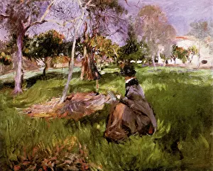 Tableau: In a Garden, by John Singer Sargent