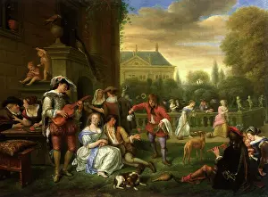 Steen: Garden Party, by Jan Steen