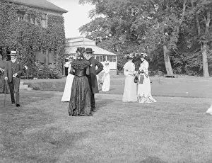 Vicarage: Garden Party, St Mary's, Bexley, Rev Wickstead in Garden