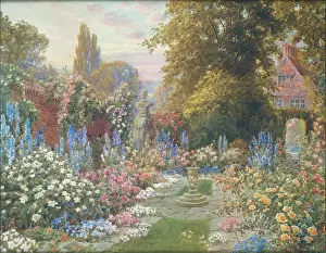 Walford: Garden with sundial