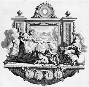 Munting: Garden with symbolic figures