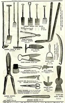 Hoes: Garden Tools, Spades, Forks, Hoes, Shears, Rakes and Knives