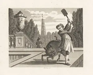 John Wootton: The Gardener and the Hog