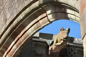 Roxburghshire: Gargoyle, Melrose Abbey, Borders, Scotland