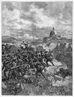 Defends: GARIBALDI AT ROME