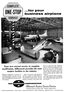 Airresearch: Garrett AirResearch Service Division Aircraft Modifications