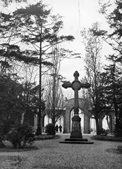 Hasenheide: Garrison Cemetery in Berlin Hasenheide, 1934