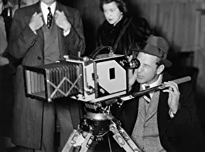 Babelsberg: Gary Cooper behind the camera in Babelsberg, 1938