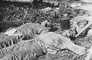 Agony: After a gas attack on the eastern front, Russia, WW1
