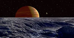 Jupiter: The gas giant Jupiter seen above the surface of Jupiter's ?