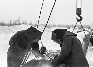 Welders: Gas pipeline construction, 1987