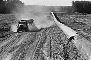 Pipeline: Gas pipeline under construction