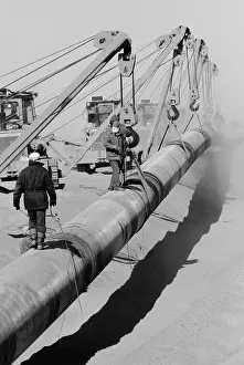 Pipeline: Gas pipeline under construction in Algeria
