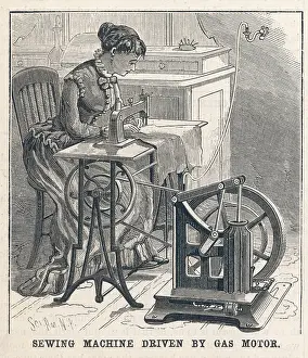 Certainly: GAS POWERED SEW MACHINE