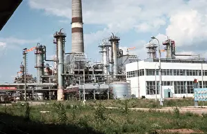 Enterprises: Gas processing plant in Orenburg, 1976