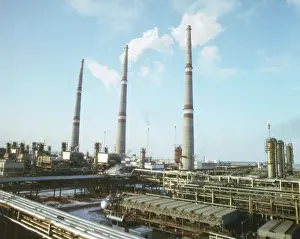 Poddubny: Gas processing plant in Orenburg, 1982