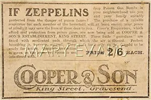 Respirators: GAS RESPIRATOR ADVERT
