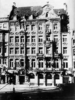 Sausage: Gasthaus Peterhof in Munich, around 1930