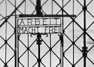 Frei: Gate of the concentration camp Dachau, 1933-1945