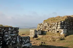 Housesteads: Gate, Milecastle 37, Hadrian's Wall, Northumberland, England