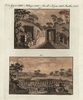 Hoessel: The gate and military barracks at Pompeii
