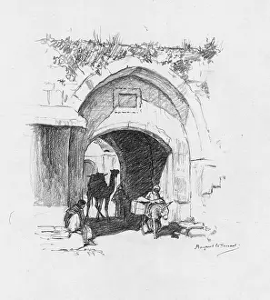 Sketchbook: A gate in Nazareth