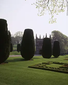 Bodmin: Gatehouse and garden, Lanhydrock House, Cornwall