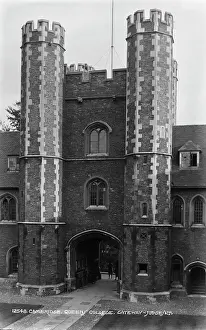 Bicycles: Gateway of Queen's College, Cambridge