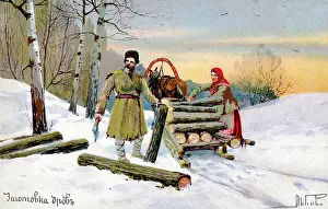 Aled: Gathering firewood - Russia