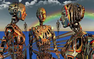 Anthropomorphic: The gathering of a group of female androids