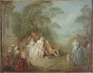 1695: Gathering in a public garden