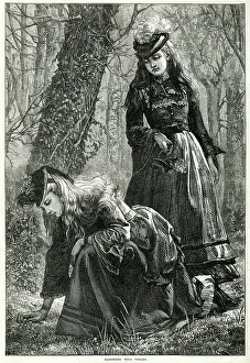 Forage: Gathering wood violets 1872