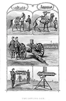 Gatling: Gatling rapid fire gun (1861-1862): various models
