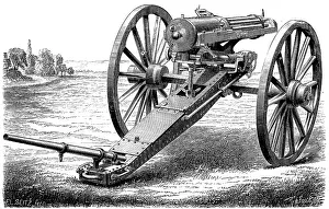 1762: Gatling rapid fire gun (1861-62): Various models