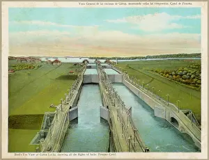 Gatun: GATUN LOCK AERIAL VIEW