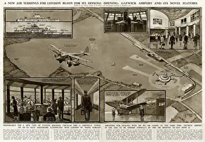 Telescopic: Gatwick airport, by G. H. Davis