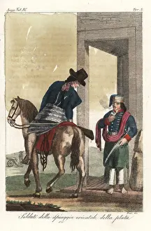 Nasi: Gaucho soldiers drinking mate tea