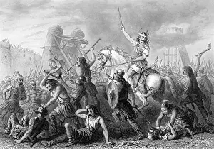 Gallic: Gaulish Chieftain Vercingetorix in Action