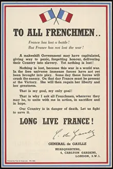 Reassuring: DE GAULLE DECLARATION