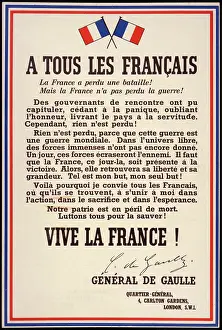 Gaulles: De Gaulle Declaration