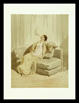 Smoker: Gavarni (Guillaume-Sulpice Chevallier, Idleness