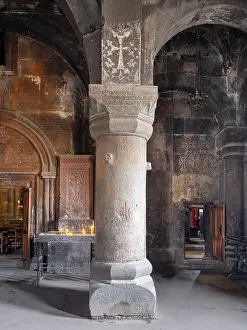 Canyon: Gavit, Saghmosavank monastery, Saghmosavan, Aragatsotn, Armenia