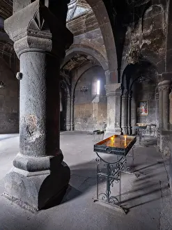 Canyon: Gavit, Saghmosavank monastery, Saghmosavan, Aragatsotn, Armenia
