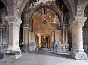 Canyon: Gavit, Saghmosavank monastery, Saghmosavan, Aragatsotn, Armenia