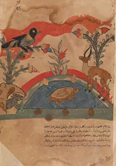 Kalila: The Gazelle Becomes Friends with the Crow, the